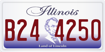 IL license plate B244250