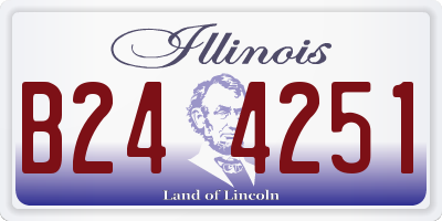 IL license plate B244251