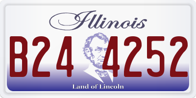 IL license plate B244252