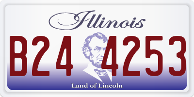 IL license plate B244253