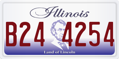 IL license plate B244254
