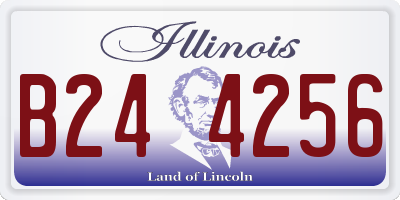 IL license plate B244256