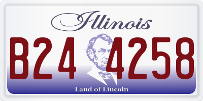 IL license plate B244258