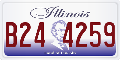 IL license plate B244259