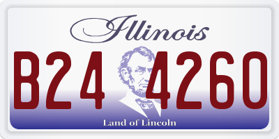 IL license plate B244260