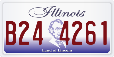 IL license plate B244261