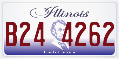 IL license plate B244262