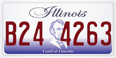 IL license plate B244263