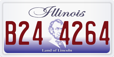 IL license plate B244264
