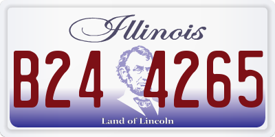 IL license plate B244265