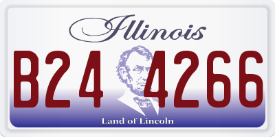 IL license plate B244266