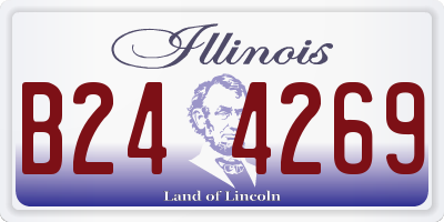 IL license plate B244269
