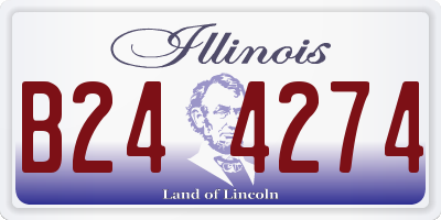 IL license plate B244274