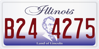 IL license plate B244275