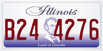 IL license plate B244276