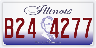 IL license plate B244277