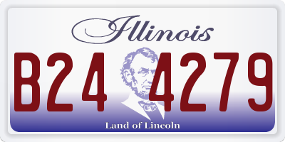 IL license plate B244279