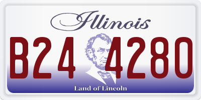 IL license plate B244280