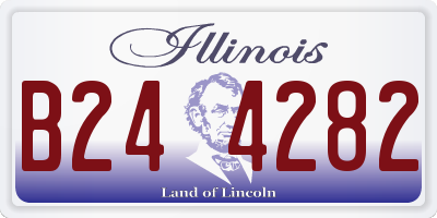 IL license plate B244282