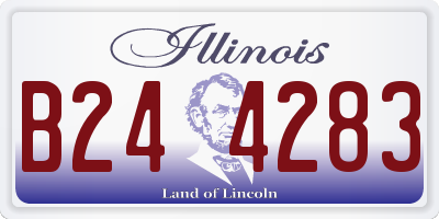 IL license plate B244283