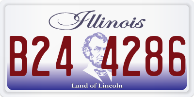 IL license plate B244286