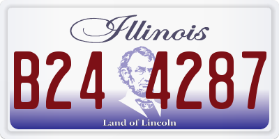 IL license plate B244287