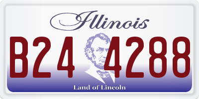 IL license plate B244288