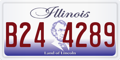 IL license plate B244289