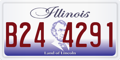 IL license plate B244291