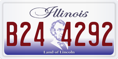 IL license plate B244292