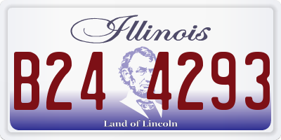 IL license plate B244293