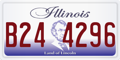 IL license plate B244296