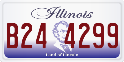 IL license plate B244299