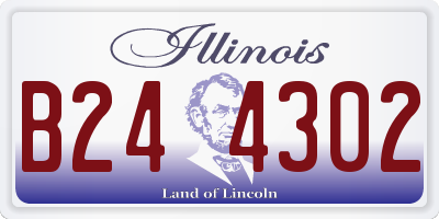 IL license plate B244302