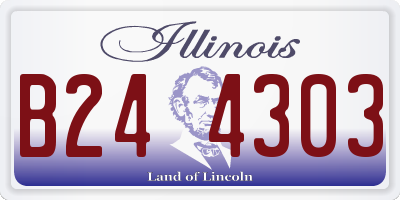 IL license plate B244303