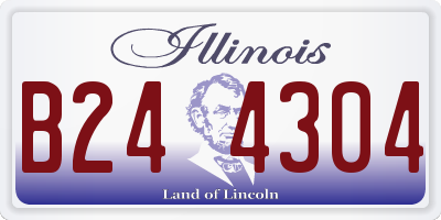 IL license plate B244304