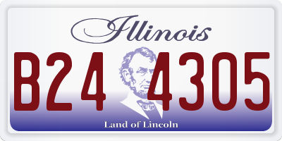 IL license plate B244305