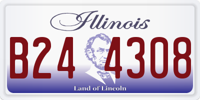 IL license plate B244308