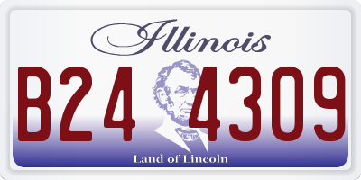 IL license plate B244309