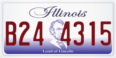 IL license plate B244315