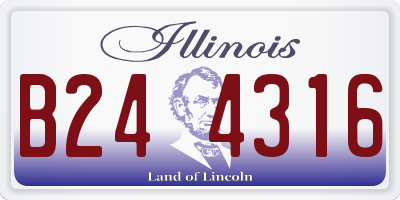 IL license plate B244316