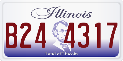 IL license plate B244317