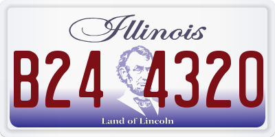 IL license plate B244320