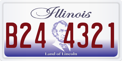 IL license plate B244321