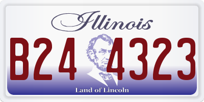 IL license plate B244323