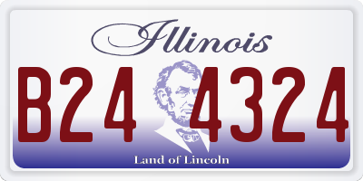IL license plate B244324