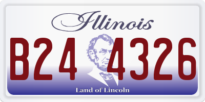 IL license plate B244326