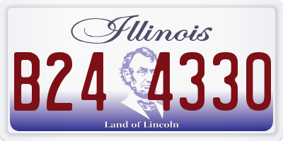 IL license plate B244330