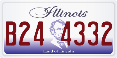 IL license plate B244332