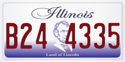IL license plate B244335